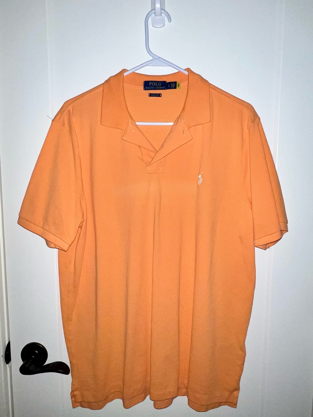 Polo by Ralph Lauren Orange Classic Short-Sleeve Polo Mens Size L NEW W/O TAGS